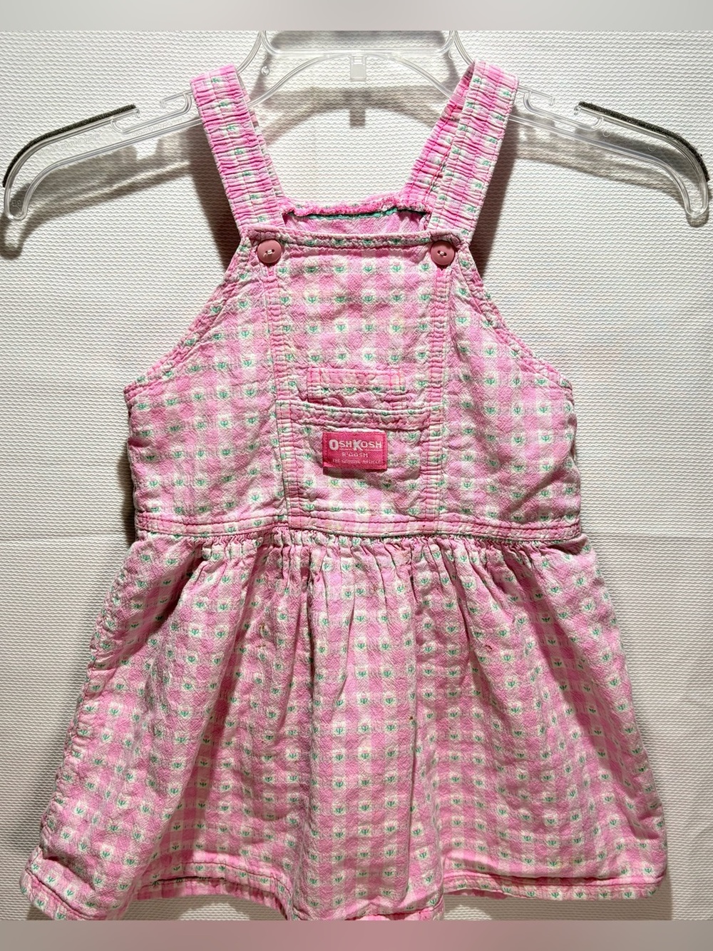 Vintage OshKosh Pink Floral Dress